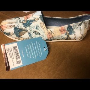 Blue Cinderella Disney Toms size 9